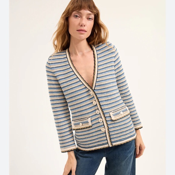 VERONICA BEARD CERIANI KNIT JACKET - Picture 3 of 9